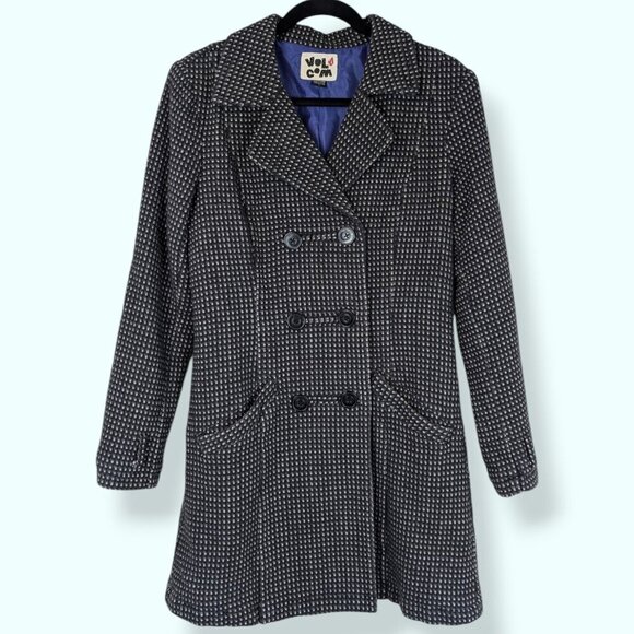 Volcom Houndstooth Lined Pea Coat - Picture 5 of 10